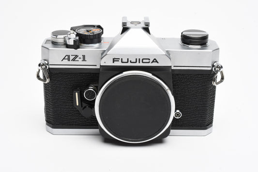 Fujica AZ-1 35mm SLR Camera Body, Manual, Strap, New Seals, Nice!
