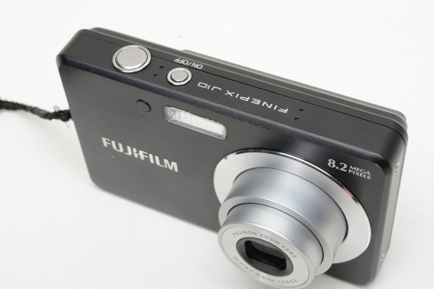 Fujifilm J10 8.2MP Digital Point&Shoot camera, batt+charger+case+strap+16GB SD card