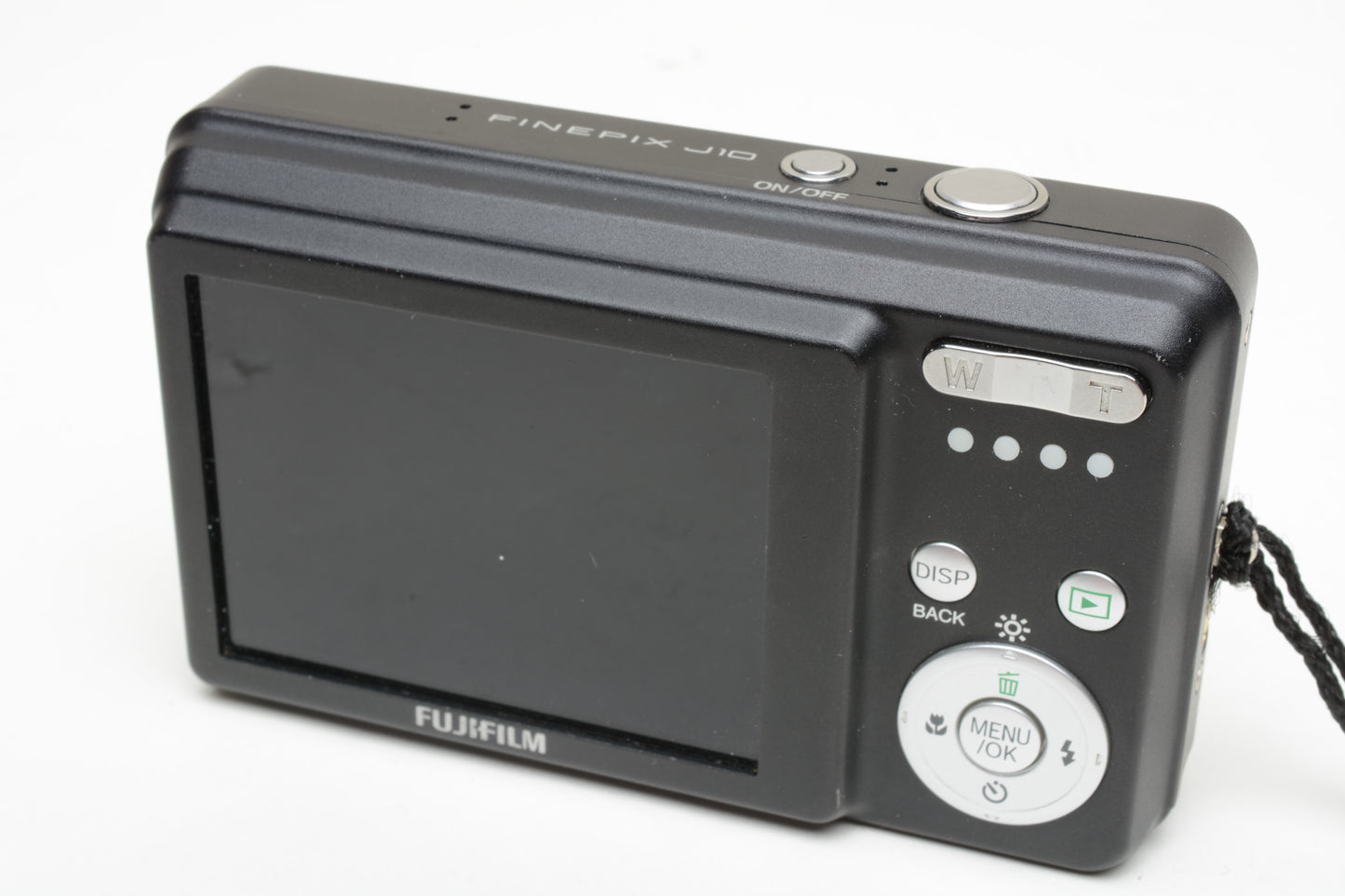 Fujifilm J10 8.2MP Digital Point&Shoot camera, batt+charger+case+strap+16GB SD card