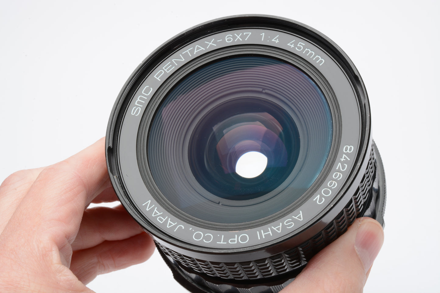 Pentax SMC 45mm f4 lens for Pentax 67, caps, UV, sharp