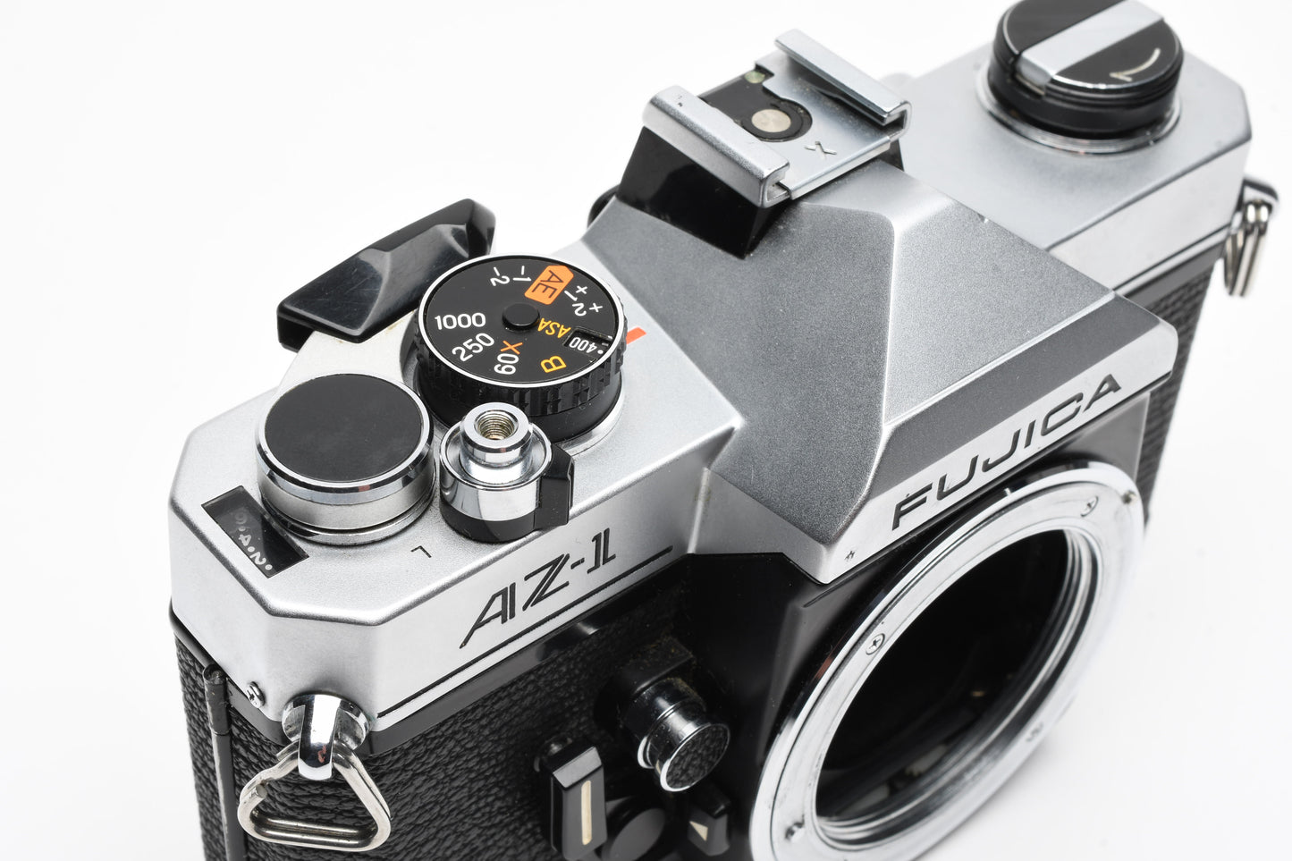 Fujica AZ-1 35mm SLR Camera Body, Manual, Strap, New Seals, Nice!
