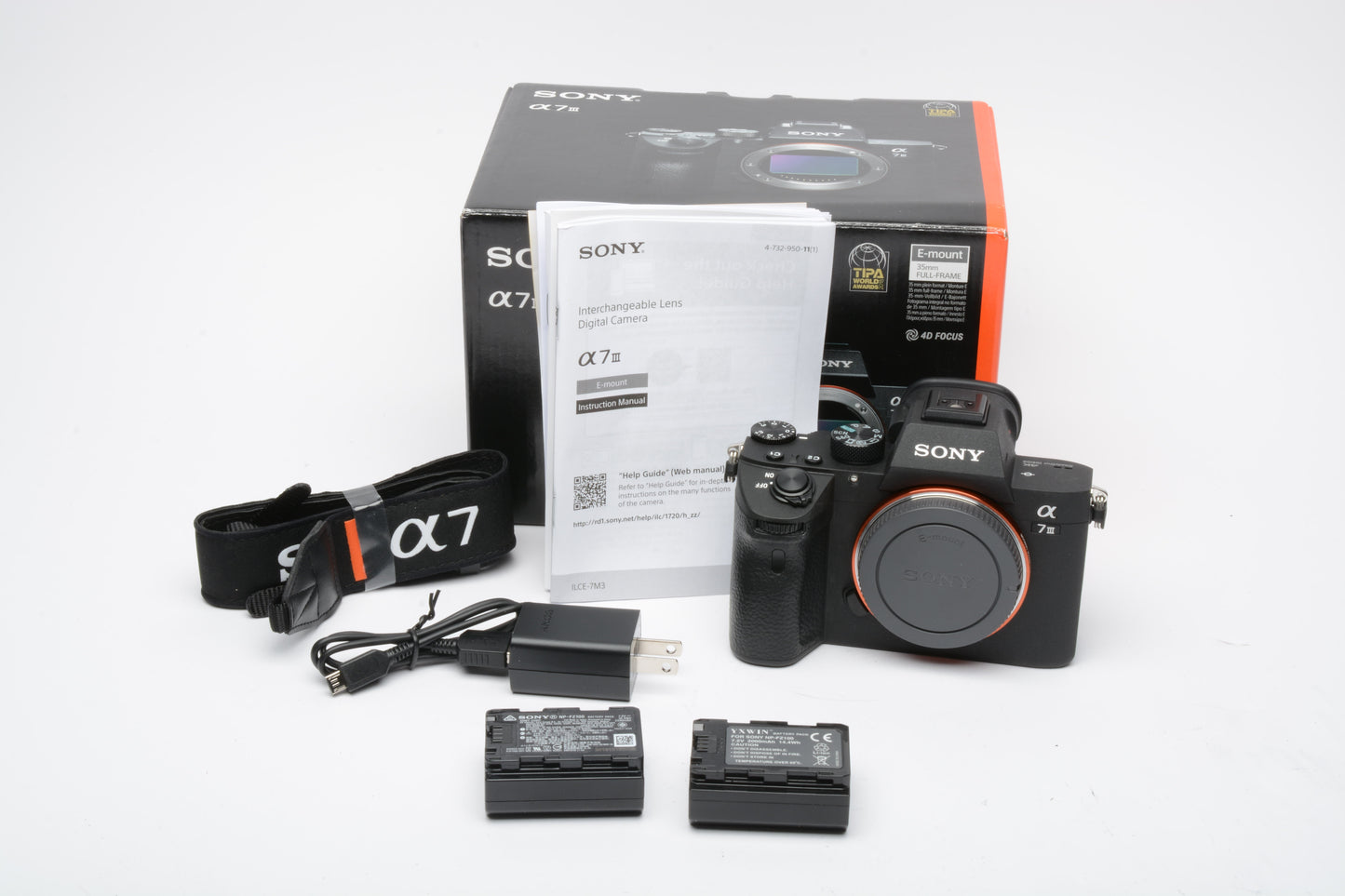 Sony A7 III Mirrorless Body, Mint, Boxed, Only 66 Acts! (USA Version) w/2Batts