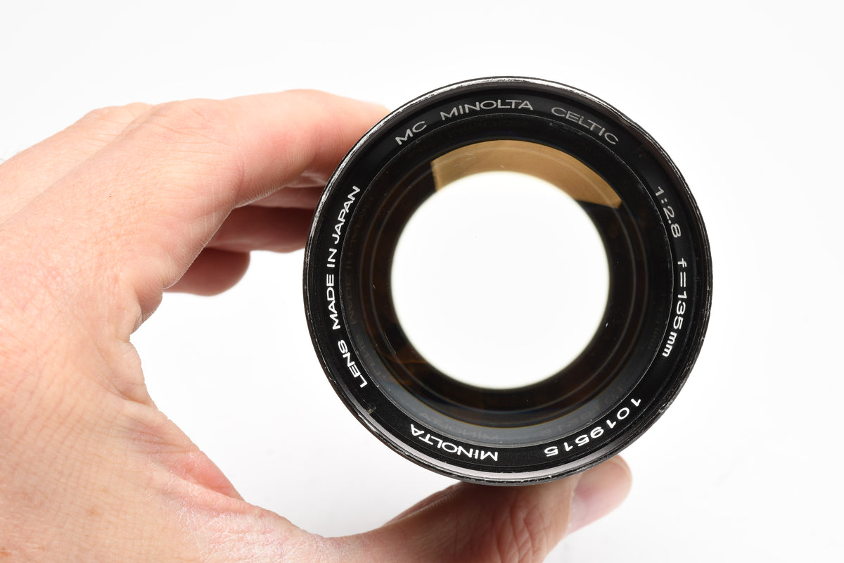 Minolta MC 135mm F2.8 Celtic Portrait Lens, Clean & Sharp + Caps