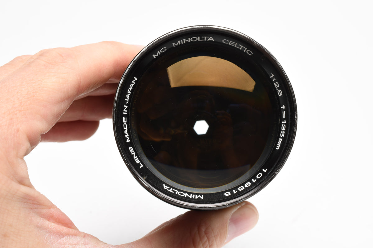 Minolta MC 135mm F2.8 Celtic Portrait Lens, Clean & Sharp + Caps