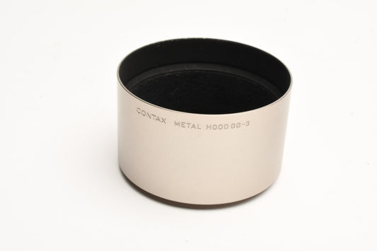 Contax GG-3 Lens hood w/Contax GK-57 lens cap, Mint-