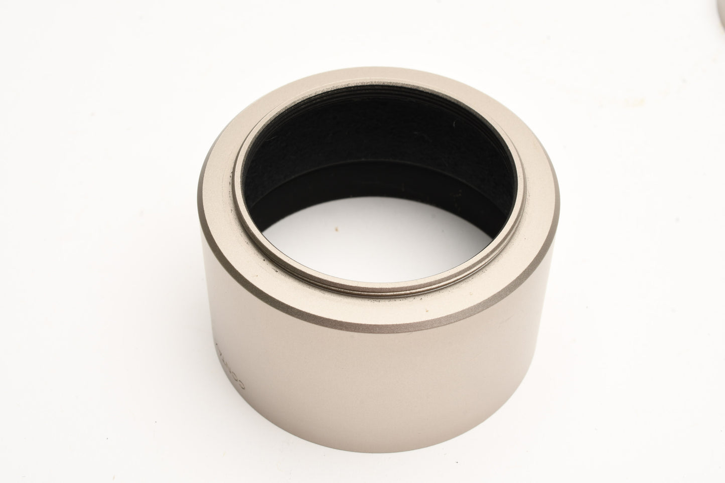 Contax GG-3 Lens hood w/Contax GK-57 lens cap, Mint-