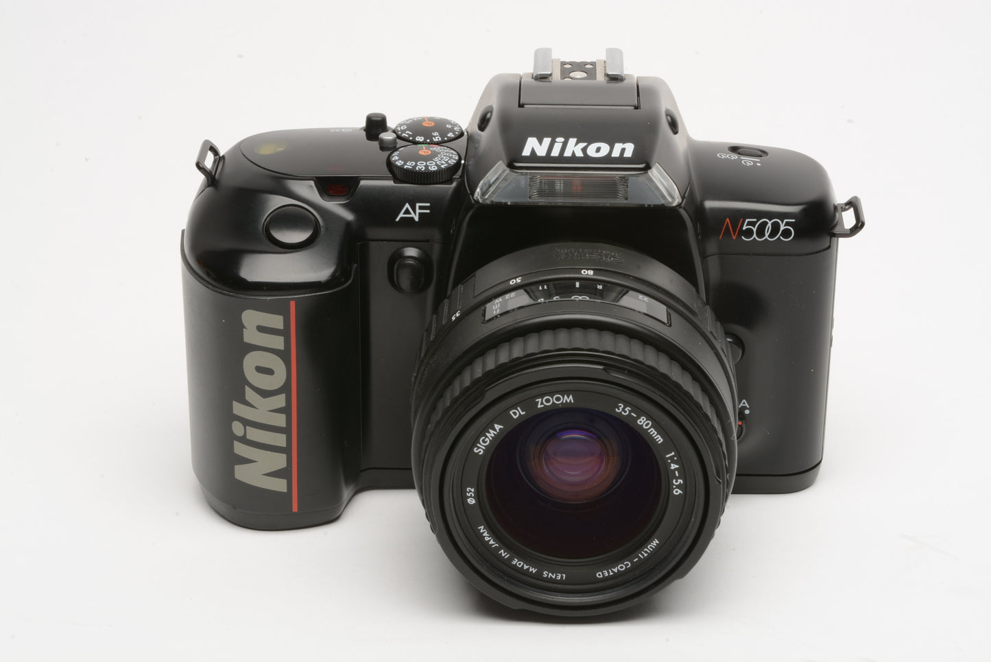 Nikon N5005 35mm SLR w/Sigma DL Zoom 35-80mm f4-5.6, strap, clean, tested