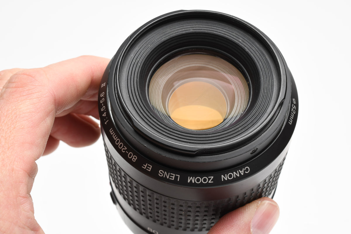 Canon EF 80-200mm F4.5-5.6 II zoom lens, caps, Nice & clean