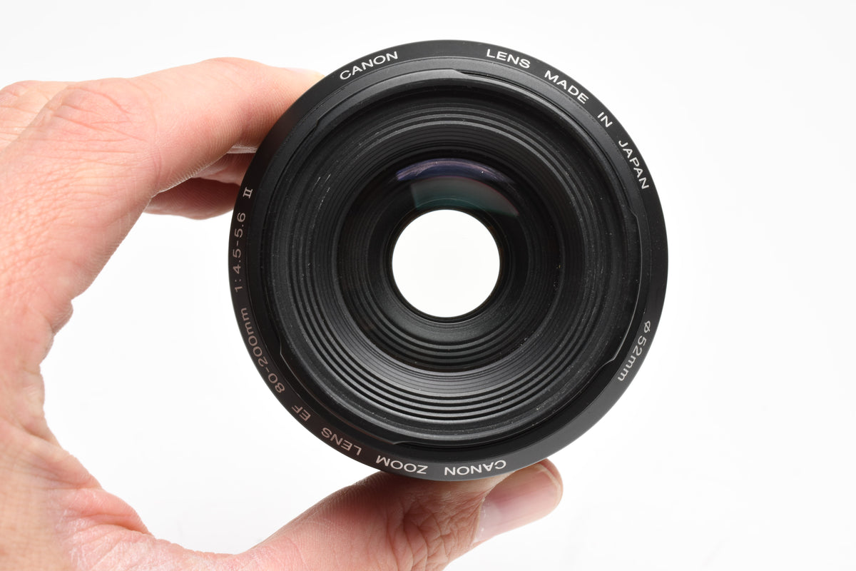 Canon EF 80-200mm F4.5-5.6 II zoom lens, caps, Nice & clean