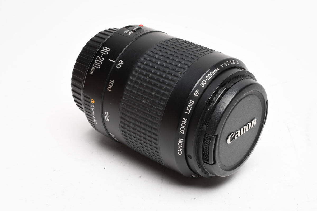 Canon EF 80-200mm F4.5-5.6 II zoom lens, caps, Nice & clean