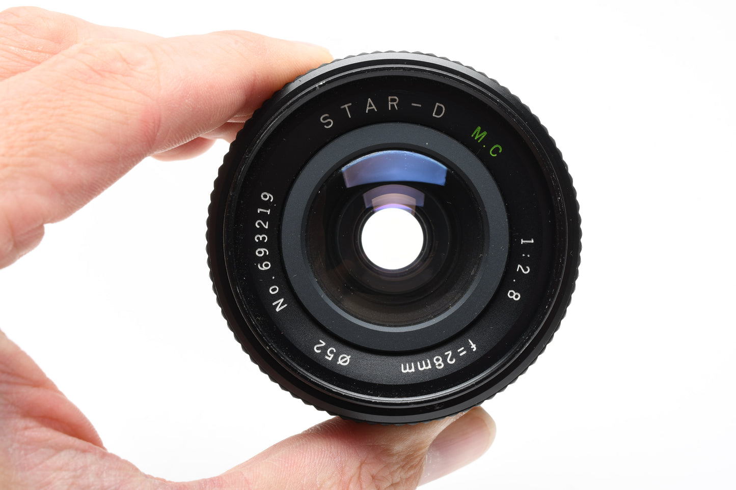 Star-D MC 28mm f2.8 wide lens for Minolta MD Mount + Caps