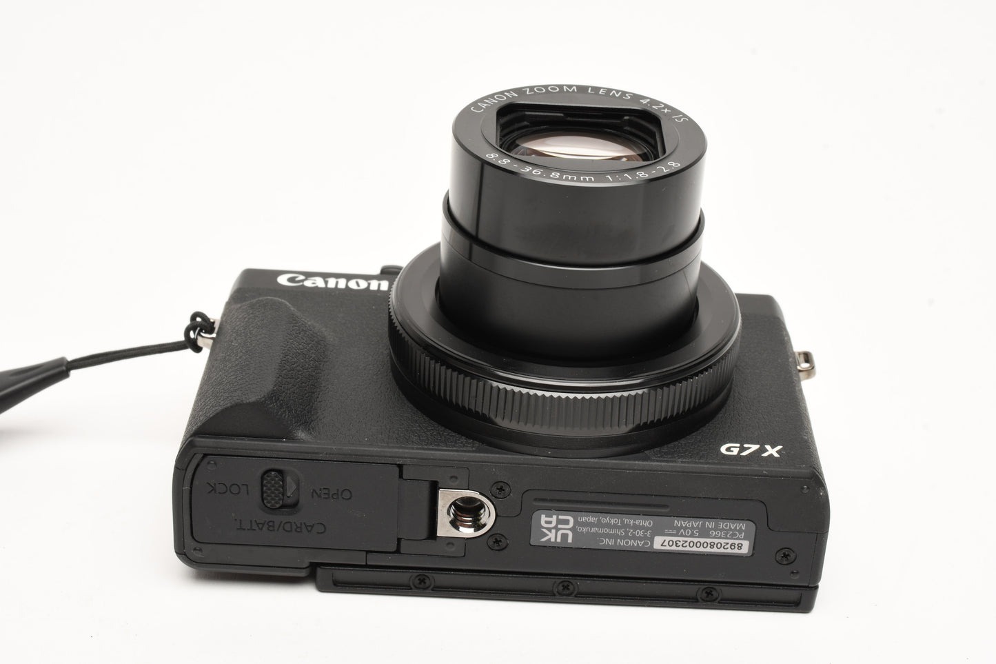 Canon G7x III 20.2MP Digital Point&Shoot camera, batt+charger+rubber shell, Mint-