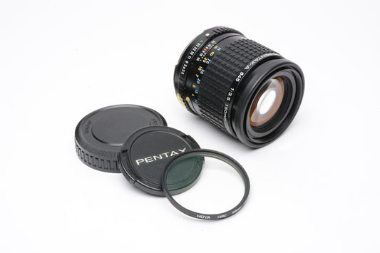 Pentax SMC 645 Pentax-A 150mm f3.5, UV, Caps, Mint-