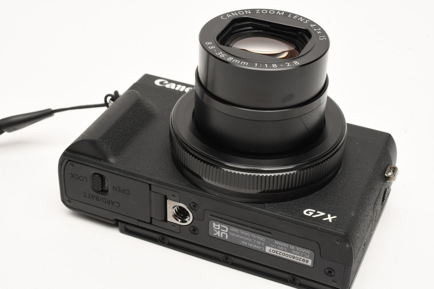 Canon G7x III 20.2MP Digital Point&Shoot camera, batt+charger+rubber shell, Mint-