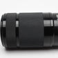 Sony 55-210mm f4.5-6.3 E OSS zoom lens (Black), Hood, UV, Nice!