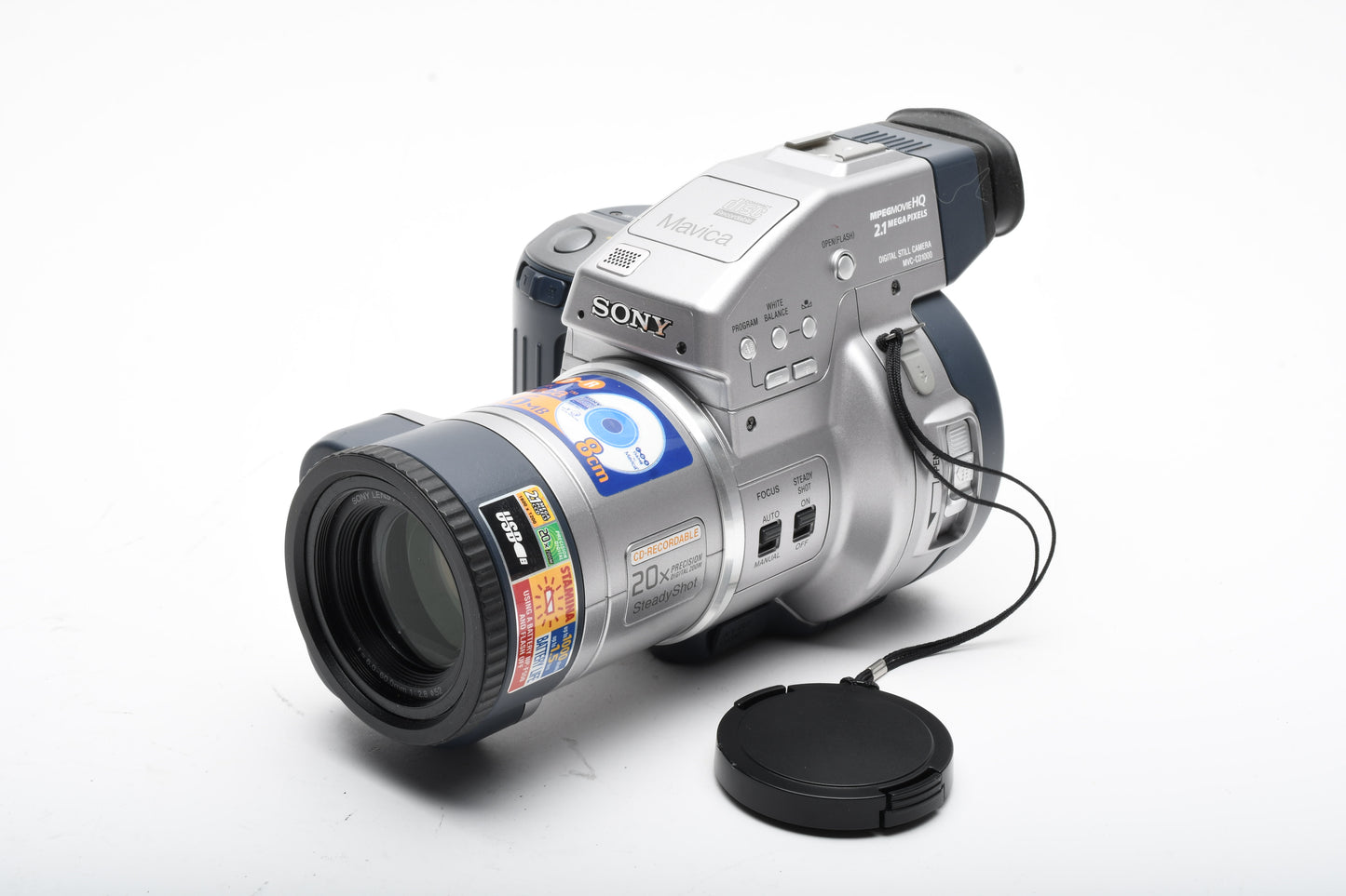 Sony Mavica MVC-CD1000 2.1MP CD camera for Parts or Repair