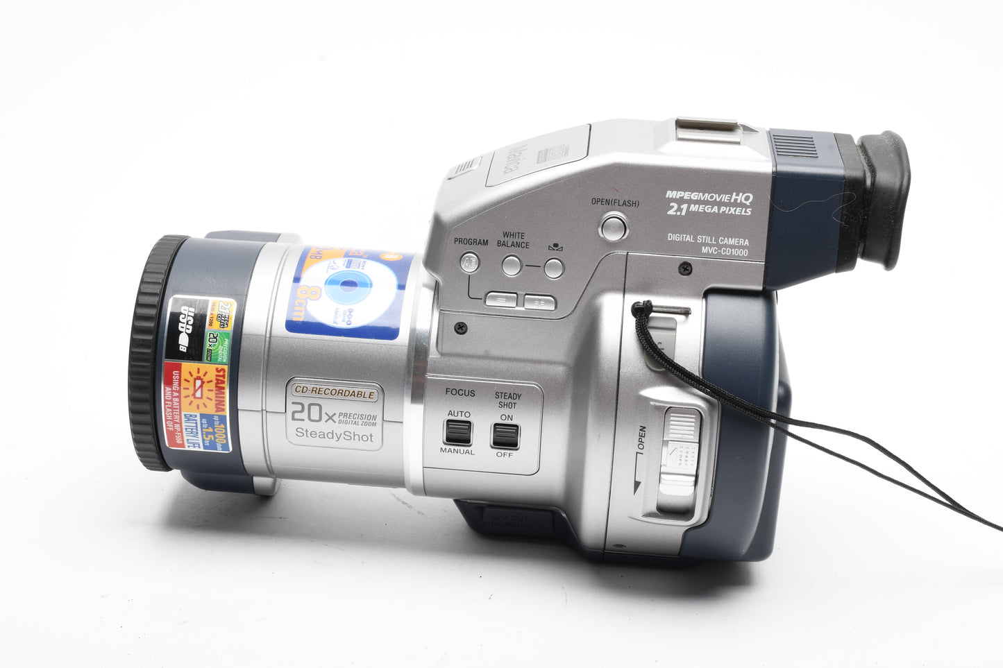Sony Mavica MVC-CD1000 2.1MP CD camera for Parts or Repair