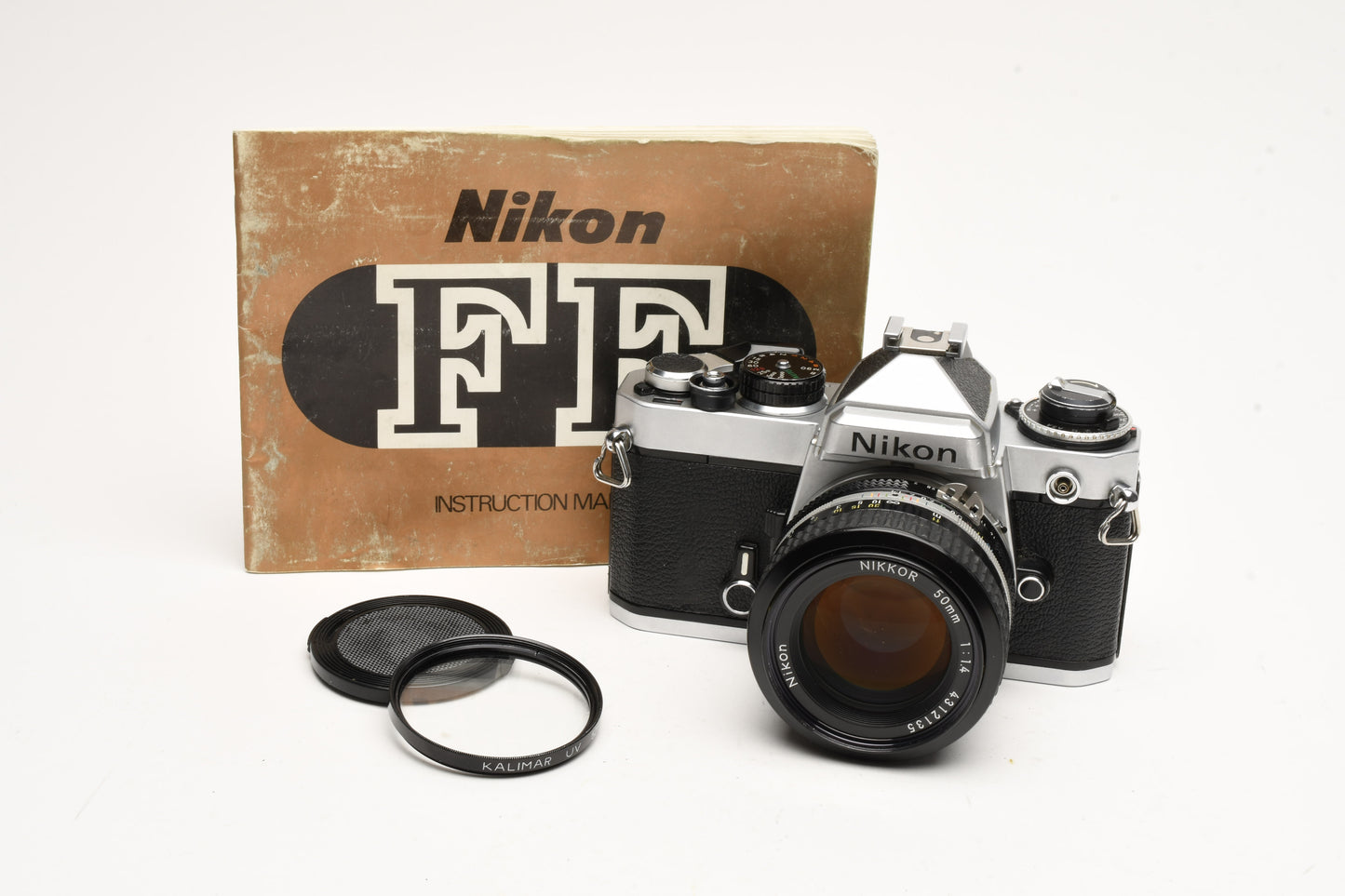 Nikon FE 35mm SLR w/50mm f1.4, New Seals, UV, +Manual, Great!
