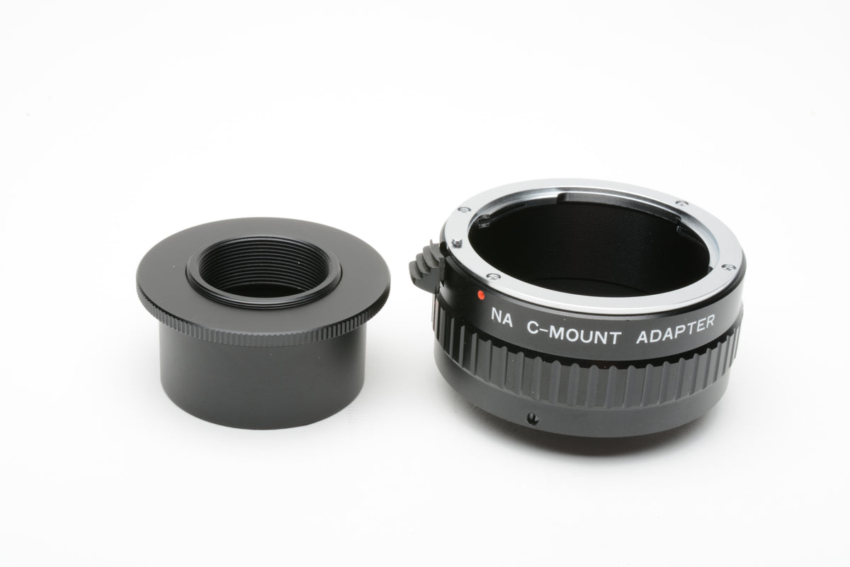 NA to C Mount, Nikon lens to C Mount adapter w/Microscope adapter?
