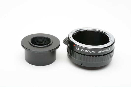 NA to C Mount, Nikon lens to C Mount adapter w/Microscope adapter?
