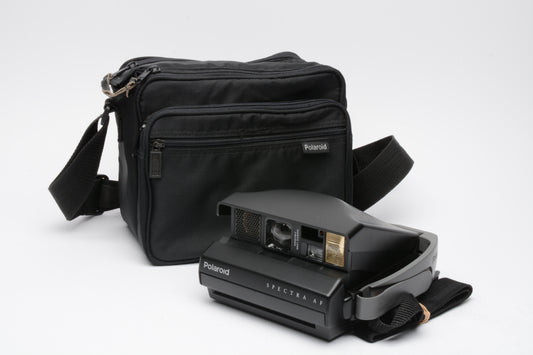 Polaroid Spectra AF camera w/Polaroid shoulder bag, Very clean