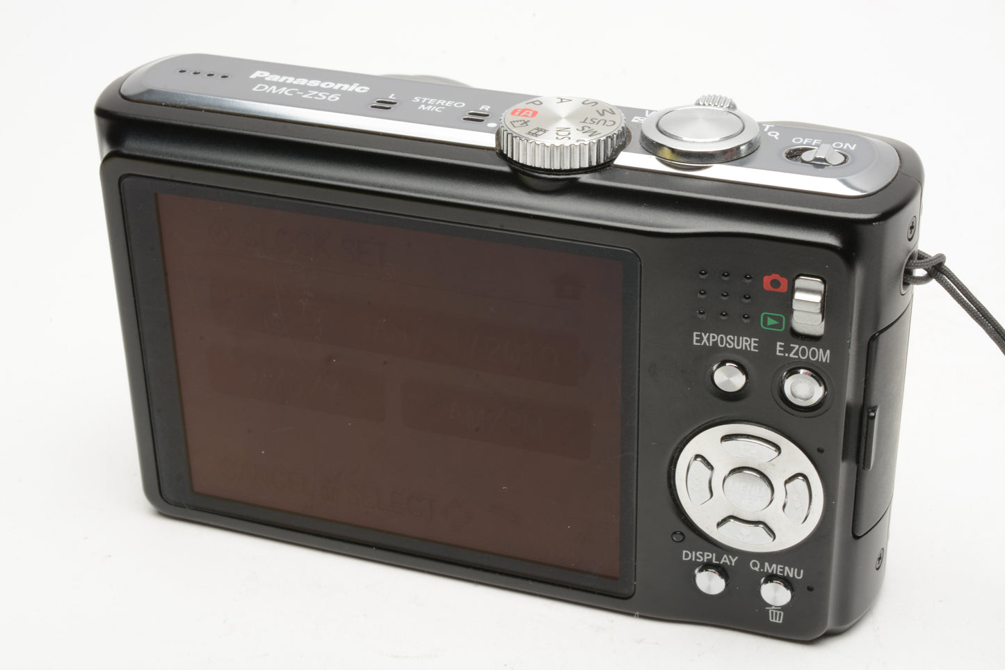 Panasonic Lumix ZS-6 12.1MP Digital Point&Shoot camera, 2batts, charger, case, Great!