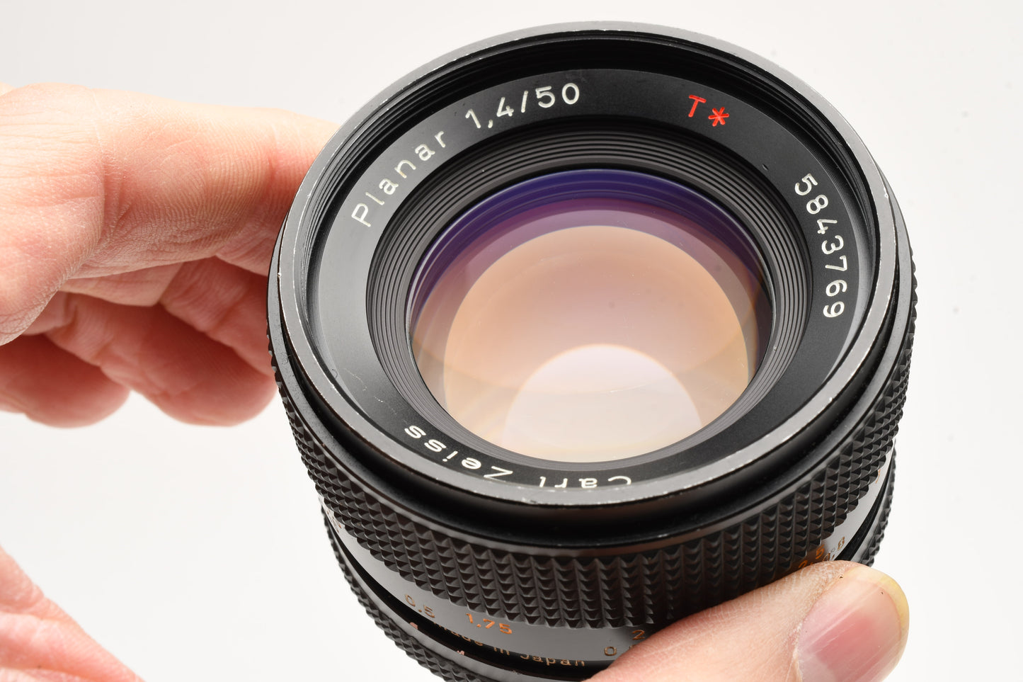 Contax Carl Zeiss Sonnar T* 50mm f1.4 Lens AEJ C/Y Mount, Sharp! +Pouch