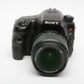 Sony Alpha A57 16.1 DSLR w/18-70mm Zoom Lens, 2batts, charger, Only 15K Acts