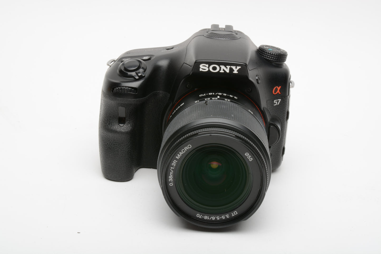 Sony Alpha A57 16.1 DSLR w/18-70mm Zoom Lens, 2batts, charger, Only 15K Acts