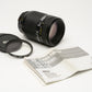 Nikon AF 70-210mm F4-5.6 zoom, very clean, UV + Manual + caps