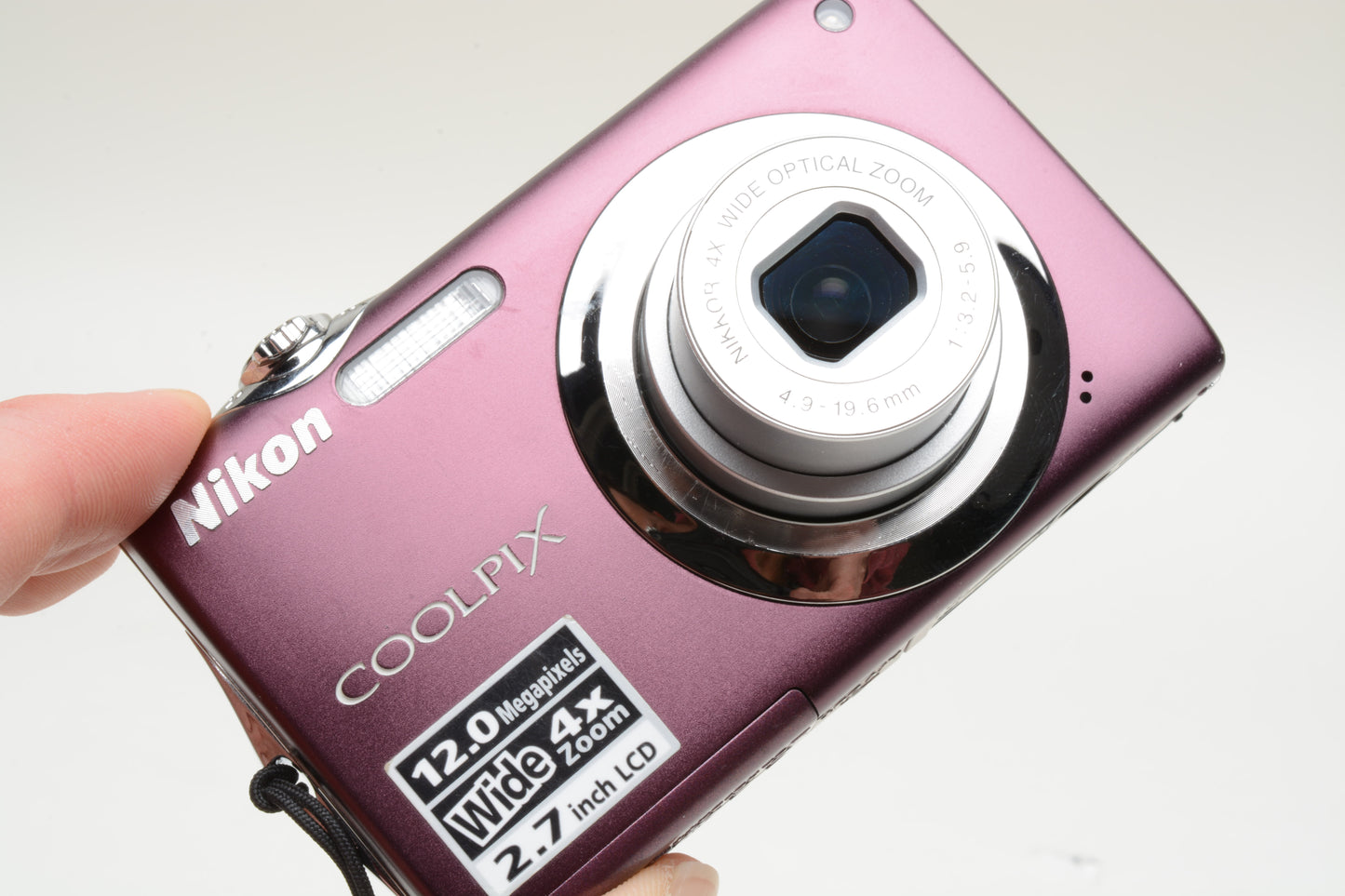 Nikon Coolpix S3000 12MP Digital Point&Shoot camera (Plum) , tested, great