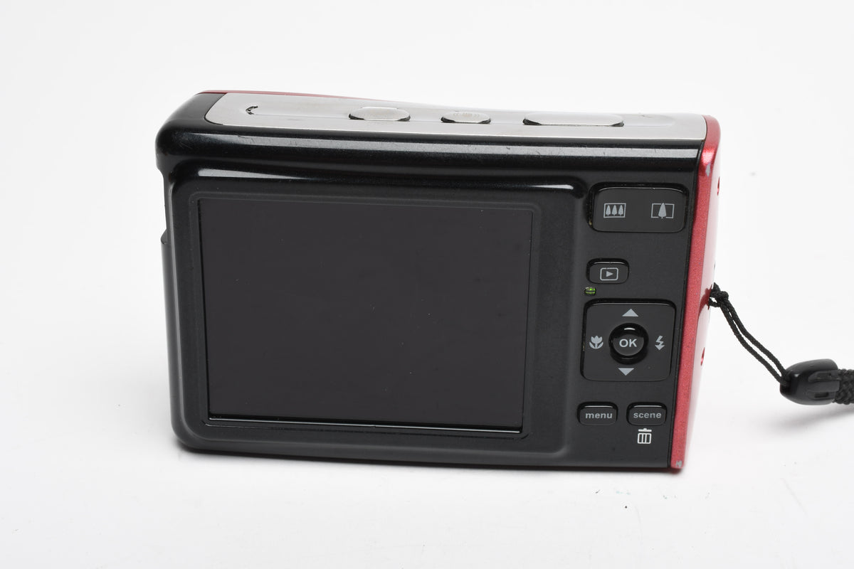 Polaroid i1237 12MP Digital Point&Shoot camera (Red), Strap, Great!
