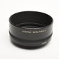 Contax Metal Lens Hood 4 w/55/86 Ring adapter, clean