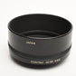 Contax Metal Lens Hood 4 w/55/86 Ring adapter, clean