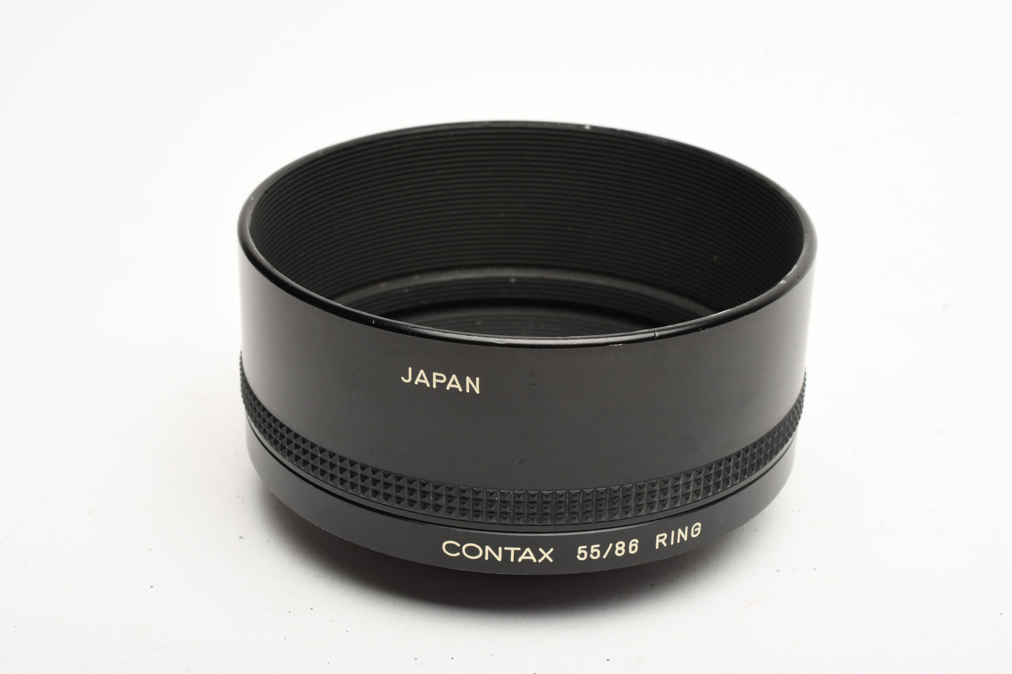 Contax Metal Lens Hood 4 w/55/86 Ring adapter, clean
