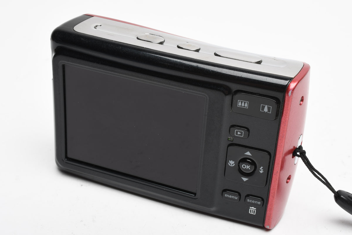 Polaroid i1237 12MP Digital Point&Shoot camera (Red), Strap, Great!