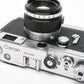 Canon Model VT 35mm Rangefinder camera 50mm f2.8 L39 Mount, Tested, Great!