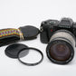 Pentax P3 35mm SLR camera w/Sigma 28-200mm zoom lens, tested, great bundle!