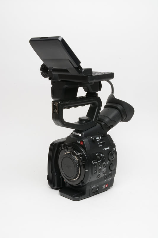 Canon EOS C500 4K Cinema Camera Full Frame EF Mount, batt+charger+AC+monitor nice!
