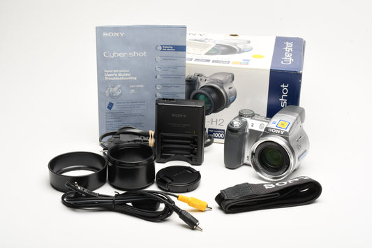 Sony DSC-H2 6MP Digital Point&Shoot camera bundle, boxed, Clean