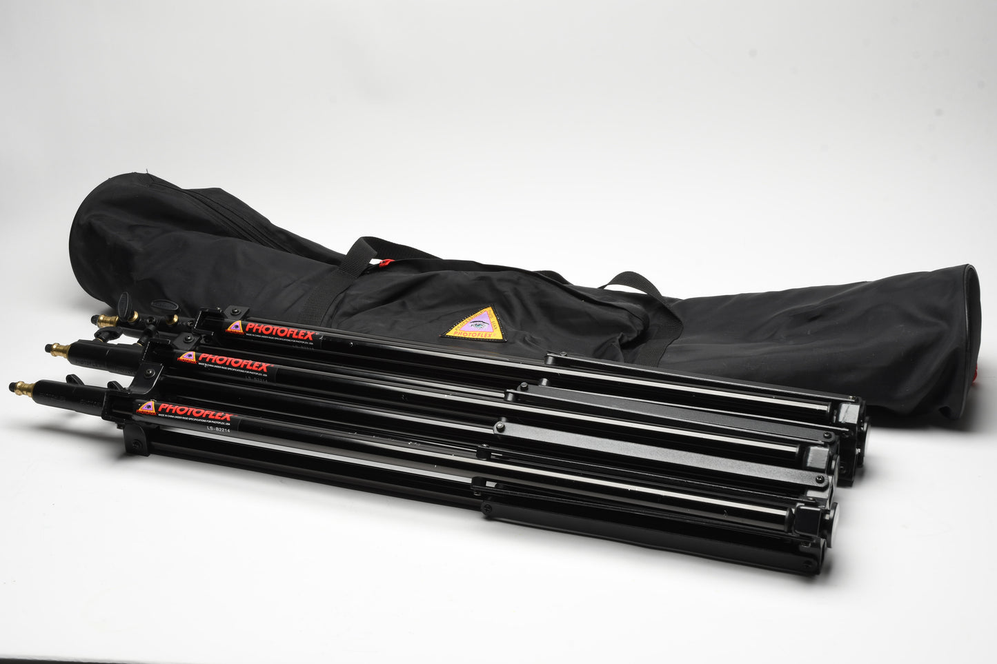3X Photoflex LS-B2214 8' Medium Weight Lightstand, Case, Solid!