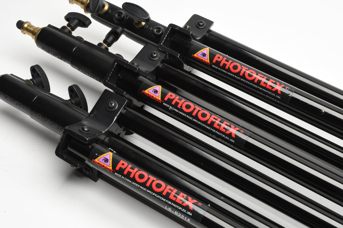 3X Photoflex LS-B2214 8' Medium Weight Lightstand, Case, Solid!