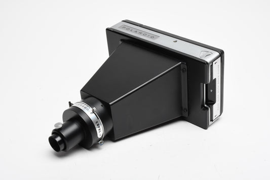Polaroid back w/Copal shutter and microscope adapter, Works well, Clean