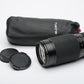 Tokina AT-X 50-250mm f4-5.6 telephoto zoom lens Pentax PK, caps + pouch, nice!