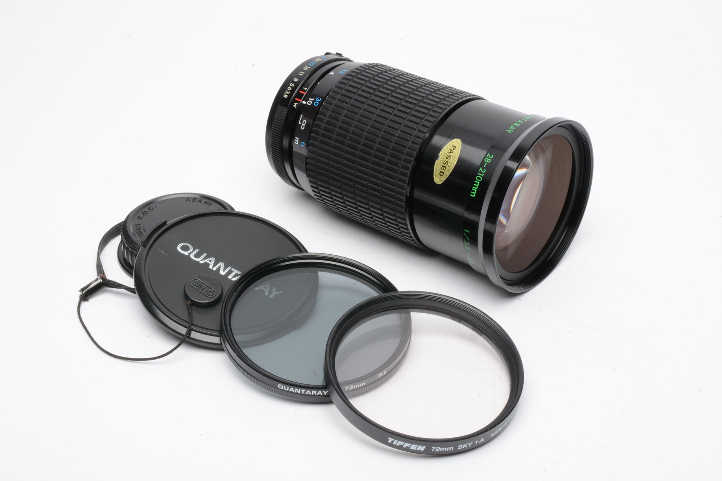 Quantaray 28-210mm f3.8-5.6 macro zoom lens for Pentax PK +UV & Pola filters!