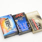 3X VHS-C High Quality video cassettes (Maxell, JVC, TDK Bundle)