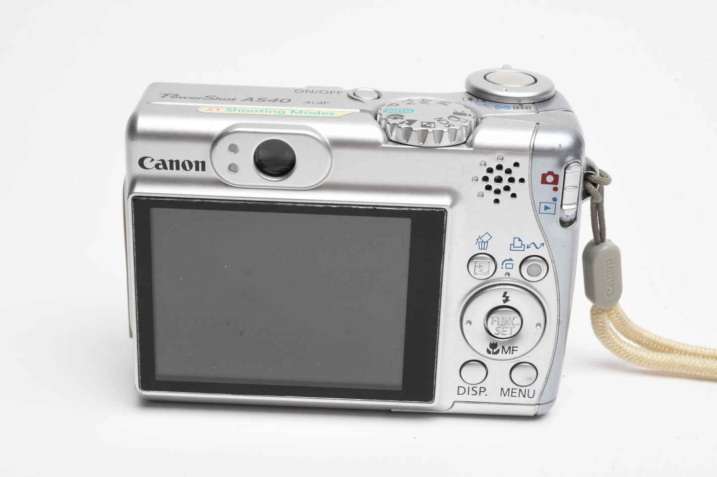 Canon Powershot A540 6MP Digital Point&Shoot Camera, strap, SD, Nice!