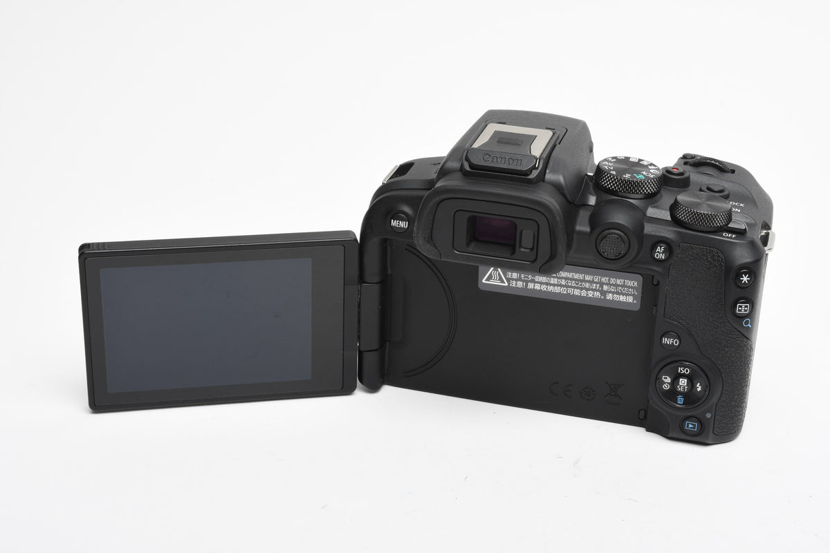 Canon EOS R10 Mirrorless Body w/Canon battery, charger, strap, ≤15,000 Acts