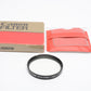 Canon 55mm UV haze filter in pouch / box, Very clean, genuine