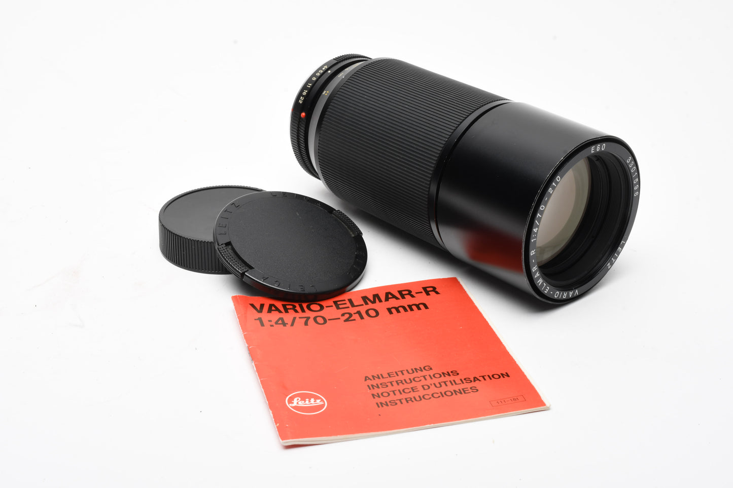 Leica Vario-Elmar R 70-210mm f4 3-Cam Zoom lens, Great, w/Manual